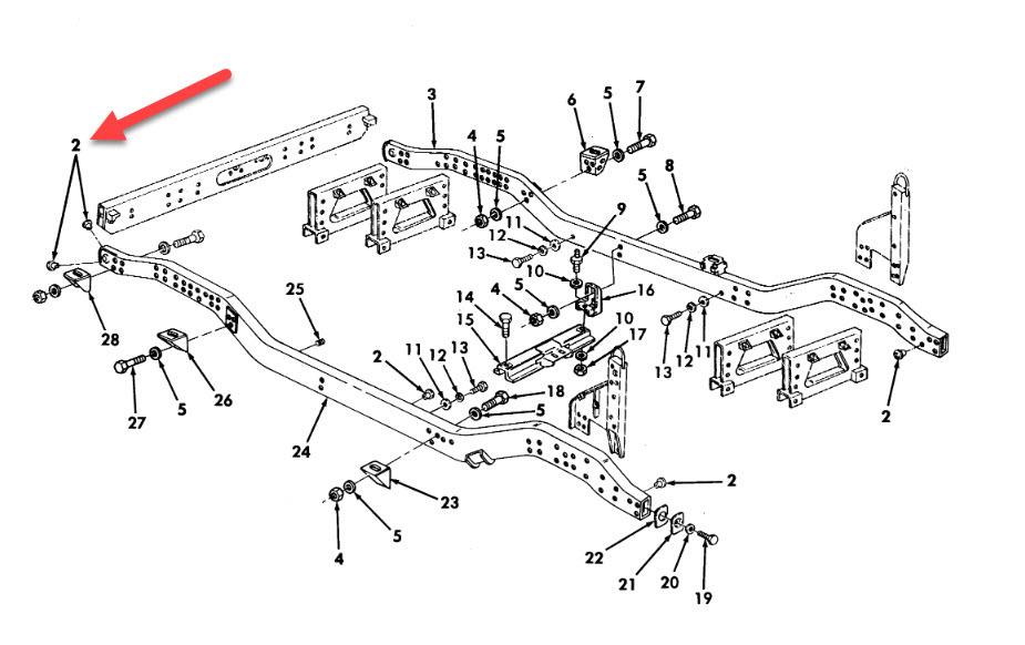 Frame Rail / Fuel Tank Drain Plug HMMWV